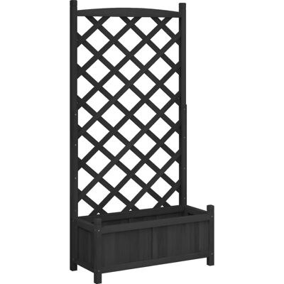 vidaXL Havekrukke med Klatrestativ - 75x35x150cm vidaXL Havekrukke med Klatrestativ - 75x35x150cm