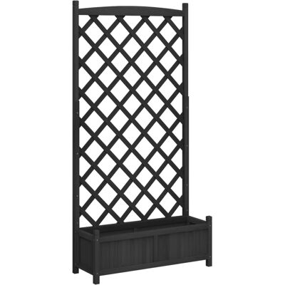 vidaXL Gartentopf mit Spalier - 90x35x180cm vidaXL Gartentopf mit Spalier - 90x35x180cm