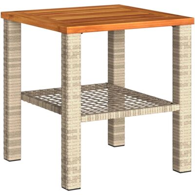 vidaXL Tuin Tafel Beige Bruin - Tuin Tafel, Eettafel vidaXL Tuin Tafel Beige Bruin - Tuin Tafel, Eettafel
