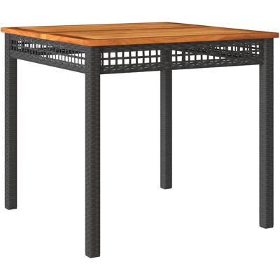 vidaXL Buiten Tafel Zwart Bruin - Tuin Tafel voor Buiten vidaXL Buiten Tafel Zwart Bruin - Tuin Tafel voor Buiten