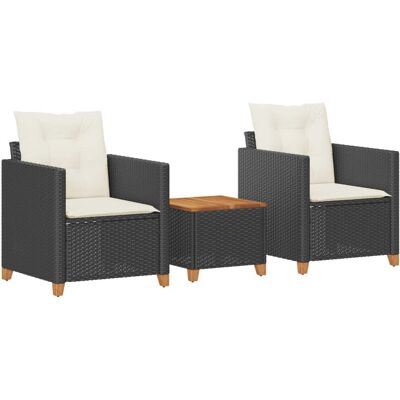 VidaXL outdoor furniture set - schwarz - Wetterfest, inklusive Kissen VidaXL outdoor furniture set - schwarz - Wetterfest, inklusive Kissen