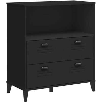 vidaXL VIKEN Schwarzer 80x40x90cm Bücherregal - Bookcase vidaXL VIKEN Schwarzer 80x40x90cm Bücherregal - Bookcase