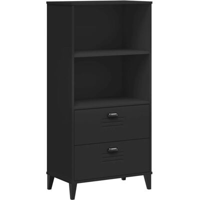 vidaXL VIKEN sort 60x35x123cm bogkasse - Opbevaringsplads, Industrielt design, Fugtbestandigt vidaXL VIKEN sort 60x35x123cm bogkasse - Opbevaringsplads, Industrielt design, Fugtbestandigt
