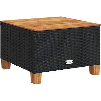 VidaXL Gartentisch - Witterungsbeständiger Rattan & Akazie VidaXL Gartentisch - Witterungsbeständiger Rattan & Akazie