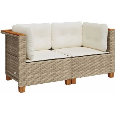 VidaXL Terrasbank - Beige - Modulaire buitenmeubels VidaXL Terrasbank - Beige - Modulaire buitenmeubels