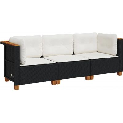 Sofa ogrodowy VidaXL - Grube poduszki, Modułowy, UV odporny Sofa ogrodowy VidaXL - Grube poduszki, Modułowy, UV odporny