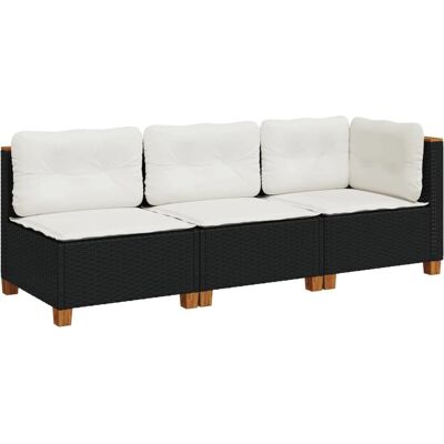 vidaXL 3-oszobás patio sofa - Trwały, UV odporny, 3 miejsca vidaXL 3-oszobás patio sofa - Trwały, UV odporny, 3 miejsca