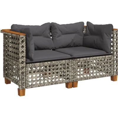 vidaXL Garten-Ecksofas Mit Kissen - Langlebiger PE Rattan Sitz vidaXL Garten-Ecksofas Mit Kissen - Langlebiger PE Rattan Sitz