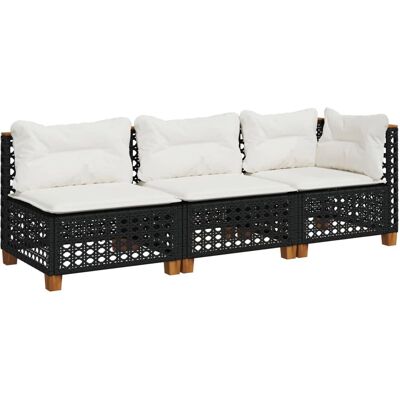 vidaXL 365941 Garten-Ecksofas Mit Kissen - Langlebiges Poly-Rattangeflecht vidaXL 365941 Garten-Ecksofas Mit Kissen - Langlebiges Poly-Rattangeflecht