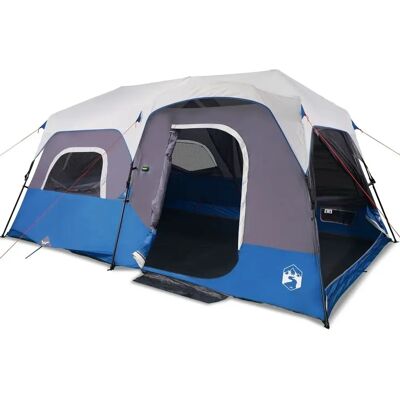 Tente familiale vidaXL avec LED - 9 personnes Bleu Tente familiale vidaXL avec LED - 9 personnes Bleu