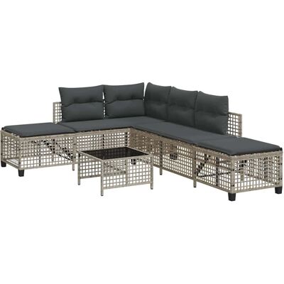 vidaXL 365449 sofa tarasowy - Lekki, odporny na warunki atmosferyczne, z poduszkami vidaXL 365449 sofa tarasowy - Lekki, odporny na warunki atmosferyczne, z poduszkami