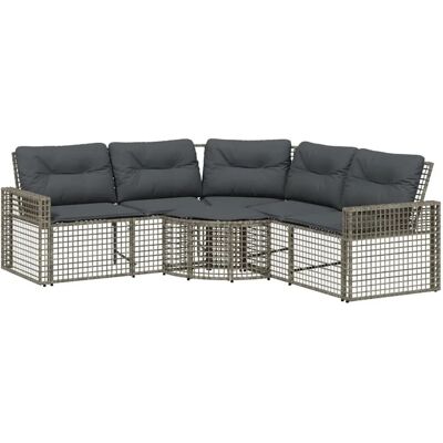 vidaXL L-vormige tuinbank met kussens - Tuinbank vidaXL L-vormige tuinbank met kussens - Tuinbank