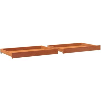 vidaXL Day Bed Drawers - Solid Pine Wood, 2 pcs, Wax Brown - Day Bed Storage vidaXL Day Bed Drawers - Solid Pine Wood, 2 pcs, Wax Brown - Day Bed Storage