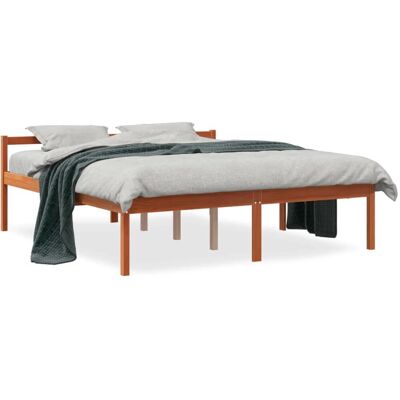 vidaXL Senior Sänky - Massiivipuun mänty 150x200cm - Ruskea vidaXL Senior Sänky - Massiivipuun mänty 150x200cm - Ruskea