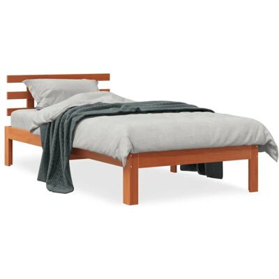 VidaXL 844266 Sänkykehys - Rustiikkinen Puu Yksittäissänky - Kehys & Sängynpääty VidaXL 844266 Sänkykehys - Rustiikkinen Puu Yksittäissänky - Kehys & Sängynpääty