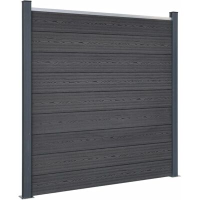 vidaXL Zaunpaneel-Set Grau 180x186 cm - Zaunpaneel-Set vidaXL Zaunpaneel-Set Grau 180x186 cm - Zaunpaneel-Set
