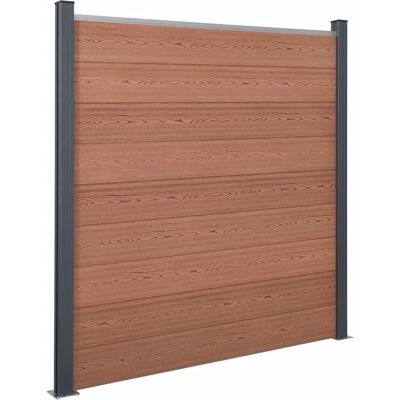 vidaXL Braune Zaunpaneele 872x186 cm WPC - Zaunpaneel-Set vidaXL Braune Zaunpaneele 872x186 cm WPC - Zaunpaneel-Set
