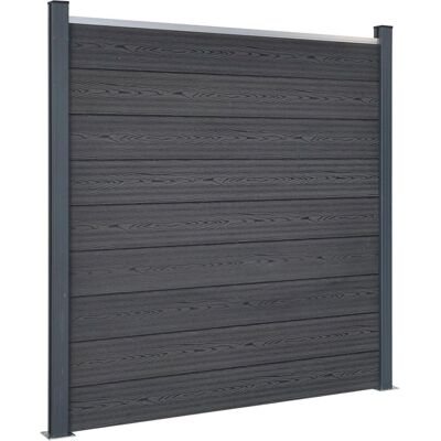 vidaXL Zaunpaneel-Set Grau 872x186 cm WPC - Zaunpaneel-Set vidaXL Zaunpaneel-Set Grau 872x186 cm WPC - Zaunpaneel-Set