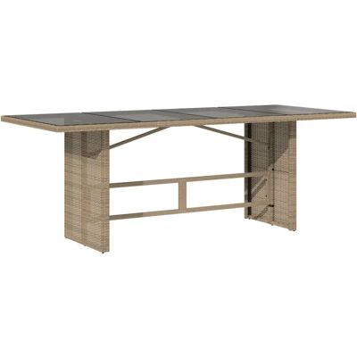 Vidaxl Gartentisch-Set 9 Stück Beige - Gartenmöbel Vidaxl Gartentisch-Set 9 Stück Beige - Gartenmöbel