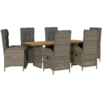vidaXL Gartenmöbel-Set - Modern Rattan - 7 Teile vidaXL Gartenmöbel-Set - Modern Rattan - 7 Teile