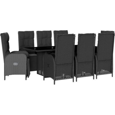 vidaXL 7-tlg. Garten-Essgruppe mit Kissen Poly Rattan - Gartenmöbel vidaXL 7-tlg. Garten-Essgruppe mit Kissen Poly Rattan - Gartenmöbel