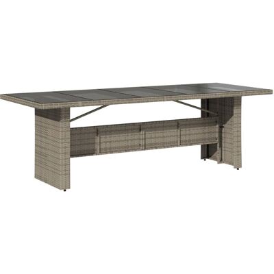 vidaXL Gartentisch mit Glasplatte - Gartenmöbel vidaXL Gartentisch mit Glasplatte - Gartenmöbel