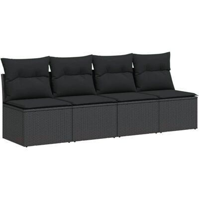 VidaXL 4-Sitzer Gartensofa - Langlebig, UV-beständig, Modular VidaXL 4-Sitzer Gartensofa - Langlebig, UV-beständig, Modular