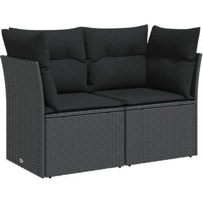vidaXL 2x Hoeksectie Modular Tuinbank Zwart vidaXL 2x Hoeksectie Modular Tuinbank Zwart