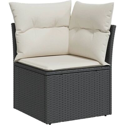 vidaXL Gartensofa Ecksofa Schwarz Creme - 365997 vidaXL Gartensofa Ecksofa Schwarz Creme - 365997