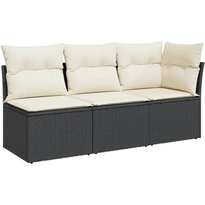 vidaXL Gartensofa - Langlebiges Resin-Geflecht, Modular, 3-Sitzer vidaXL Gartensofa - Langlebiges Resin-Geflecht, Modular, 3-Sitzer