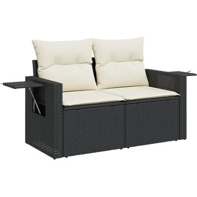 vidaXL 366017 Tuinbank - Zwart, 2-zits, Poly Rattan vidaXL 366017 Tuinbank - Zwart, 2-zits, Poly Rattan