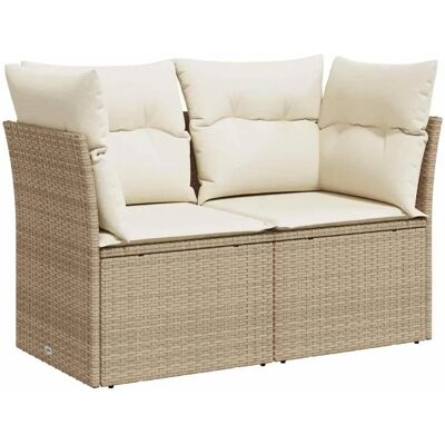 vidaXL Tuinbank Beige 2x Hoekdeel - Tuinmeubilair vidaXL Tuinbank Beige 2x Hoekdeel - Tuinmeubilair