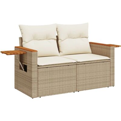 VidaXL Patio Bank Beige - 2-Zits Outdoor VidaXL Patio Bank Beige - 2-Zits Outdoor