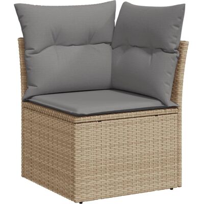 vidaXL Gartensofa - Beige, Modul, UV-beständig - Gartenmöbel vidaXL Gartensofa - Beige, Modul, UV-beständig - Gartenmöbel
