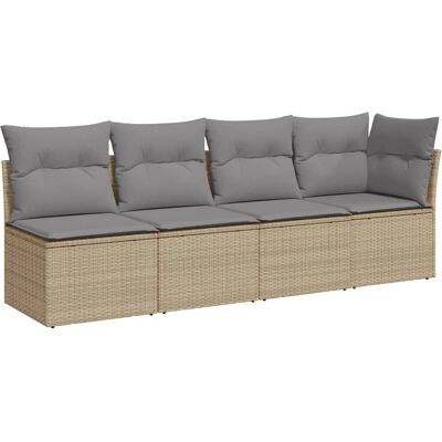 vidaXL 366088 Modulares Garten-Sofa - Beigen & Grau vidaXL 366088 Modulares Garten-Sofa - Beigen & Grau