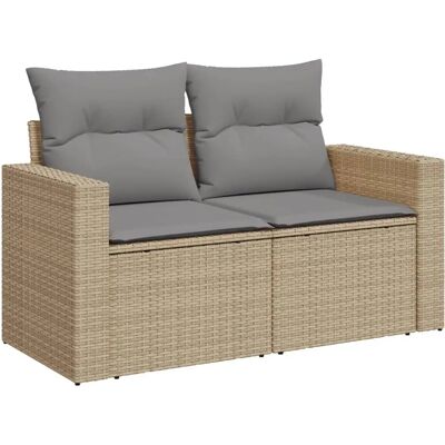 vidaXL 2-zits patio bank beige - Tuinbank vidaXL 2-zits patio bank beige - Tuinbank