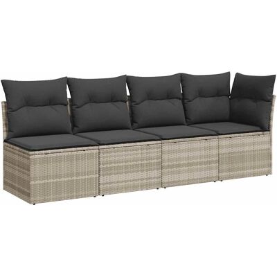 vidaXL Gartensofa Mit Kissen Poly Rattan - Gartenmöbel vidaXL Gartensofa Mit Kissen Poly Rattan - Gartenmöbel