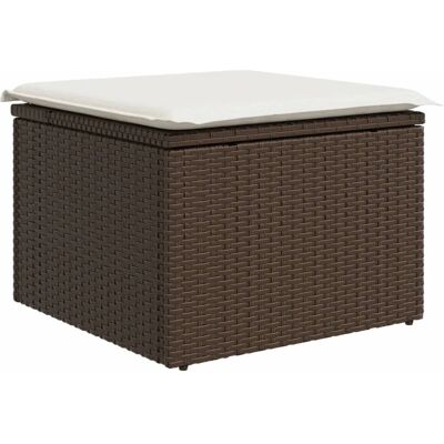vidaXL Beige Tuin kruk - Ottomon vidaXL Beige Tuin kruk - Ottomon