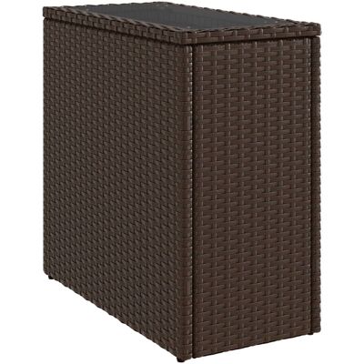 vidaXL 366214 Buiten tafel - Zwart, Bruin - Tuin- en terrasmeubilair vidaXL 366214 Buiten tafel - Zwart, Bruin - Tuin- en terrasmeubilair