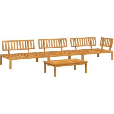 vidaXL 3209429 Terrasssofa - Garten Paletten Sofagarnitur 4-teilig Massivholz Akazie vidaXL 3209429 Terrasssofa - Garten Paletten Sofagarnitur 4-teilig Massivholz Akazie