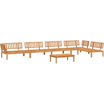 vidaXL Garten Palettensofa-Set 6-teilig Braun vidaXL Garten Palettensofa-Set 6-teilig Braun