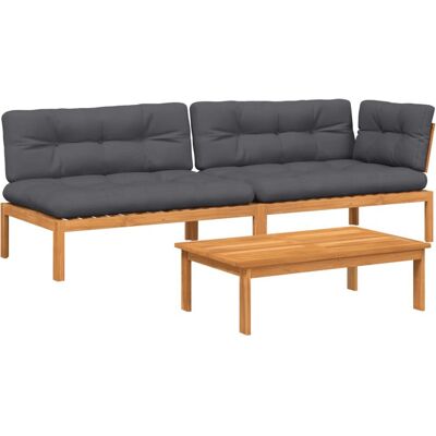 vidaXL 3209445 Garten-Sofagarnitur - Modulares Akazienholz vidaXL 3209445 Garten-Sofagarnitur - Modulares Akazienholz