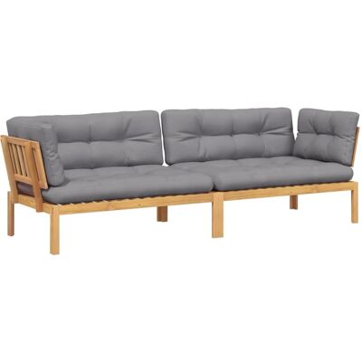 vidaXL 3209476 Terrassensofa - Grau - Terrassensofa vidaXL 3209476 Terrassensofa - Grau - Terrassensofa