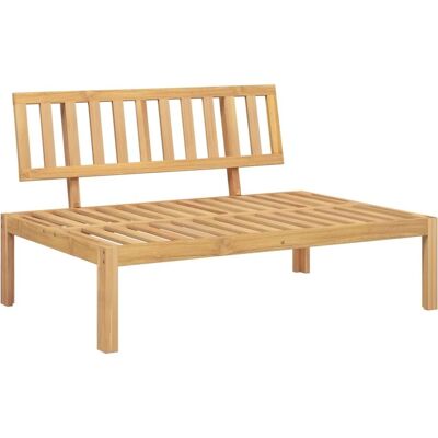 vidaXL Garden Pallet Middle Sofa Solid Wood Acacia - Garden Sofa and Table vidaXL Garden Pallet Middle Sofa Solid Wood Acacia - Garden Sofa and Table