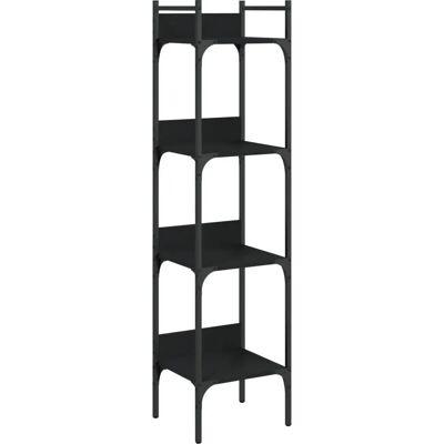 VidaXL 838848 Schwarzes 4-stöckiges Bücherregal - Stauraum Möbel VidaXL 838848 Schwarzes 4-stöckiges Bücherregal - Stauraum Möbel
