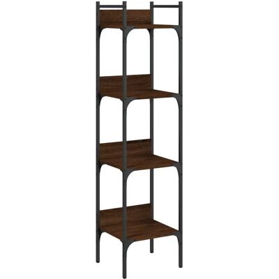 vidaXL 838852 Brauner Eichen 4-Stockwerk Bücherregal - Wohnzimmer Aufbewahrung vidaXL 838852 Brauner Eichen 4-Stockwerk Bücherregal - Wohnzimmer Aufbewahrung