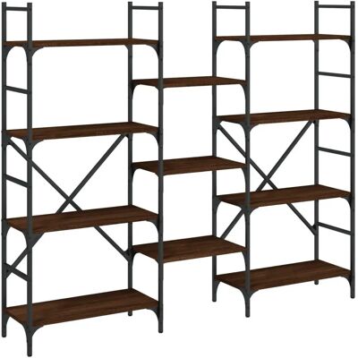 vidaXL 838877 Brauner Eichenregal - Bücherregal, Stauraum, Wohnzimmermöbel vidaXL 838877 Brauner Eichenregal - Bücherregal, Stauraum, Wohnzimmermöbel