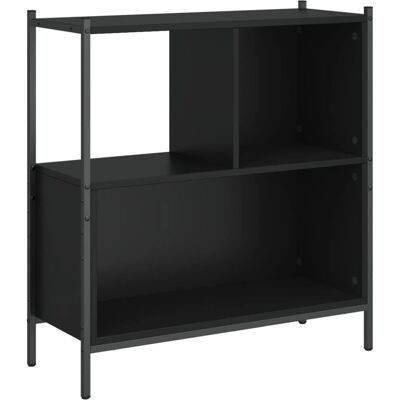 vidaXL Kirjahylly - Musta - 72x28x77,5 cm - Insinööripuuta vidaXL Kirjahylly - Musta - 72x28x77,5 cm - Insinööripuuta