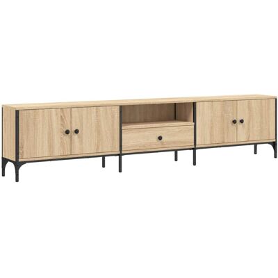 vidaXL 838989 TV-kast Eikenhout Sonoma - 200x25x44 cm - Modern entertainment centrum vidaXL 838989 TV-kast Eikenhout Sonoma - 200x25x44 cm - Modern entertainment centrum
