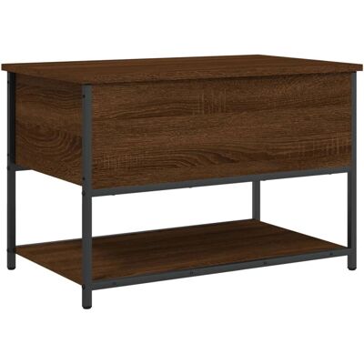 vidaXL Aufbewahrungsbank Braun Eiche 70x42,5x47 cm - Sitzbank mit Stauraum vidaXL Aufbewahrungsbank Braun Eiche 70x42,5x47 cm - Sitzbank mit Stauraum